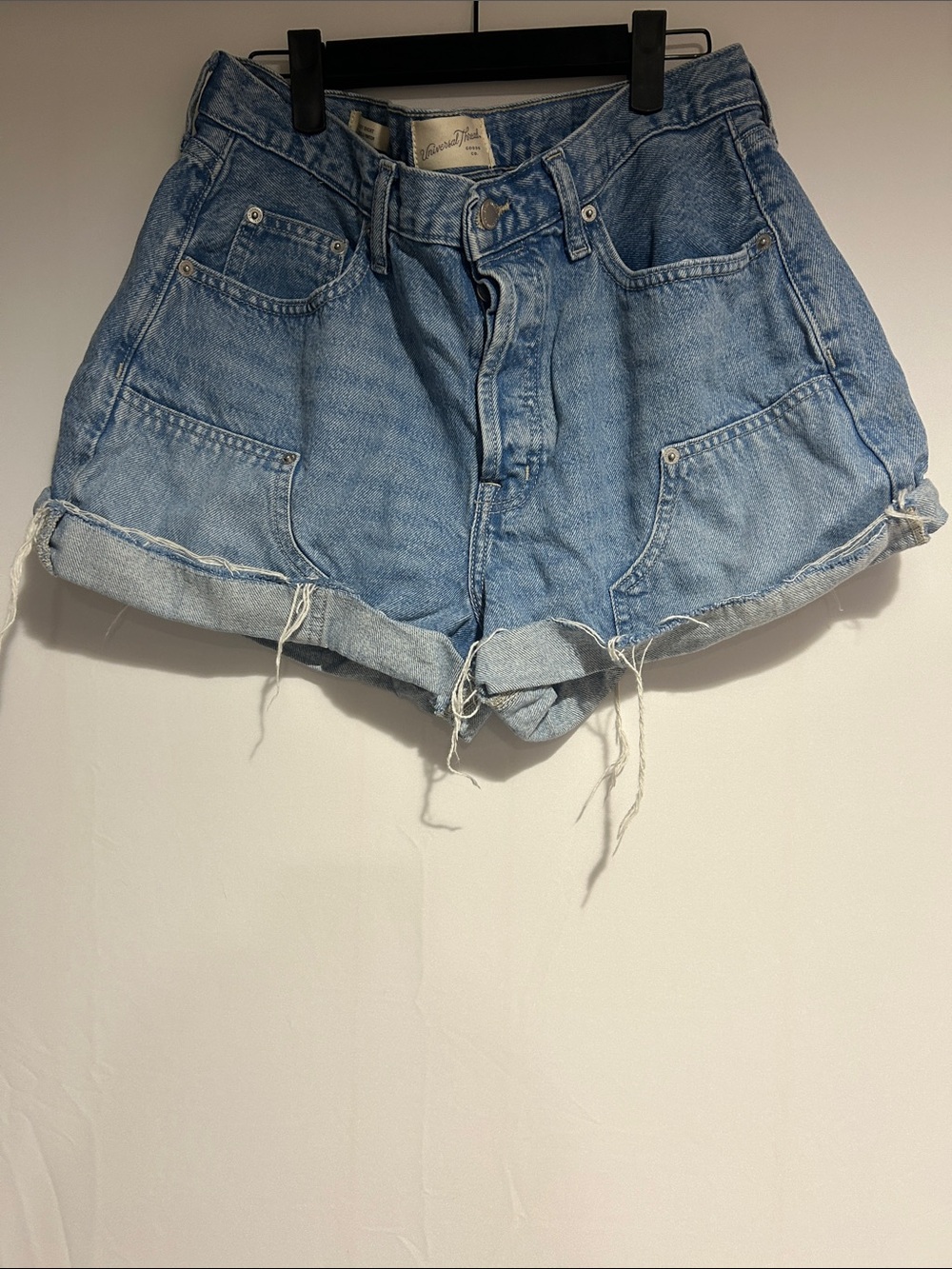Universal Thread Light Blue Rolled Hem Denim Shorts